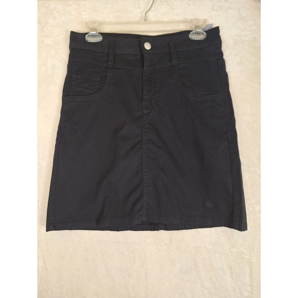 Girls Golf GMBH Womens Medium Skort Deep Black Denim Cotton Stretch Pockets NWT